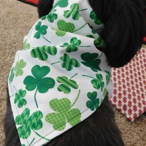 Dog Tie Bandanna-Handcrafted-Size Medium
